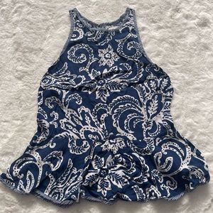 Abercrombie & Fitch Printed Peplum Top